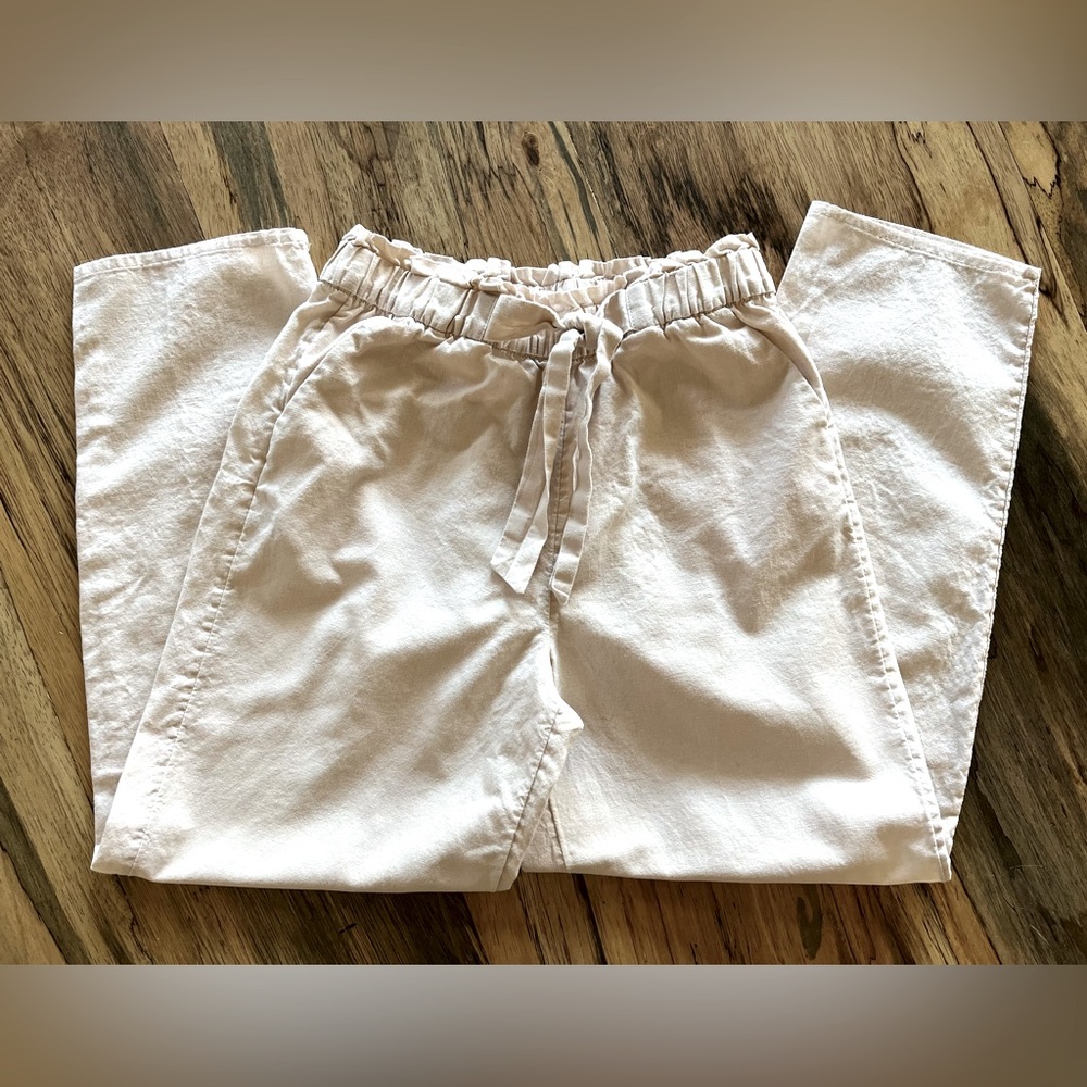 H&M Relaxed Pull On Pants Beige Girls Size 10